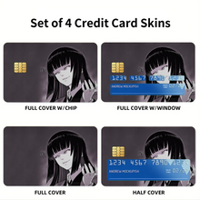Load image into Gallery viewer, Anime Kakegurui Credit Card Skins (4-in-1 Pack)