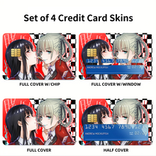 Load image into Gallery viewer, Anime Kakegurui Credit Card Skins (4-in-1 Pack)