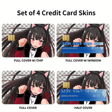 Load image into Gallery viewer, Anime Kakegurui Credit Card Skins (4-in-1 Pack)
