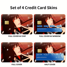 Load image into Gallery viewer, Anime Kakegurui Credit Card Skins (4-in-1 Pack)