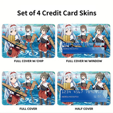 Load image into Gallery viewer, Anime Kantai Collection Credit Card Skins (4-in-1 Pack)