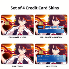 Load image into Gallery viewer, Anime Kill La Kill Credit Card Skins (4-in-1 Pack)