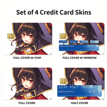 Load image into Gallery viewer, Anime KonoSuba - God’s blessing on this wonderful world!! Credit Card Skins (4-in-1 Pack)