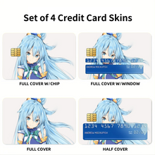 Load image into Gallery viewer, Anime KonoSuba - God’s blessing on this wonderful world!! Credit Card Skins (4-in-1 Pack)