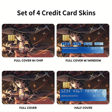 Load image into Gallery viewer, Anime KonoSuba - God’s blessing on this wonderful world!! Credit Card Skins (4-in-1 Pack)