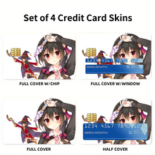 Load image into Gallery viewer, Anime KonoSuba - God’s blessing on this wonderful world!! Credit Card Skins (4-in-1 Pack)