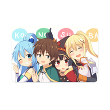 Load image into Gallery viewer, Anime KonoSuba - God’s blessing on this wonderful world!! Credit Card Skins (4-in-1 Pack)