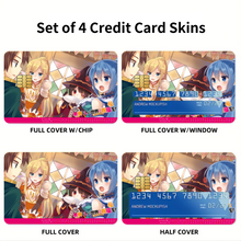 Load image into Gallery viewer, Anime KonoSuba - God’s blessing on this wonderful world!!r Credit Card Skins (4-in-1 Pack)