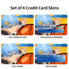 Load image into Gallery viewer, Anime Kuroko's Basketball Credit Card Skins (4-in-1 Pack)