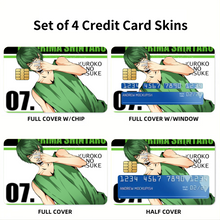 Load image into Gallery viewer, Anime Kuroko's Basketballr Credit Card Skins (4-in-1 Pack)