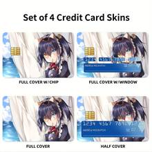Load image into Gallery viewer, Anime Love, Chuni Credit Card Skins (4-in-1 Pack)
