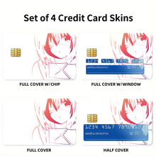 Load image into Gallery viewer, Anime Love, Chuni Credit Card Skins (4-in-1 Pack)