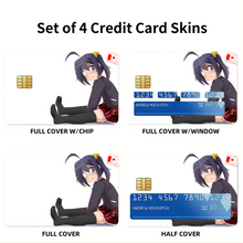 Load image into Gallery viewer, Anime Love, Chuni Credit Card Skins (4-in-1 Pack)
