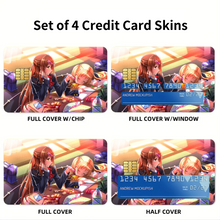 Load image into Gallery viewer, Anime Love, Chuni Credit Card Skins (4-in-1 Pack)