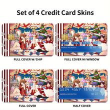 Load image into Gallery viewer, Anime Love, Chuni Credit Card Skins (4-in-1 Pack)