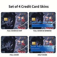 Load image into Gallery viewer, Anime Love, Chunibyo & Other Delusions Credit Card Skins (4-in-1 Pack)