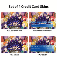 Load image into Gallery viewer, Anime Love Live! Credit Card Skins (4-in-1 Pack)