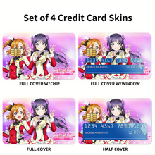 Load image into Gallery viewer, Anime Love Live! Credit Card Skins (4-in-1 Pack)
