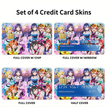 Load image into Gallery viewer, Anime Love Live! Credit Card Skins (4-in-1 Pack)