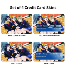 Load image into Gallery viewer, Anime Love Live! Credit Card Skins (4-in-1 Pack)