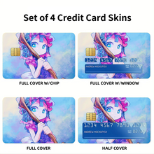 Load image into Gallery viewer, Anime Made In A Credit Card Skins (4-in-1 Pack)