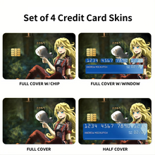 Load image into Gallery viewer, Anime Made In A Credit Card Skins (4-in-1 Pack)