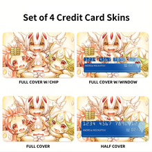 Load image into Gallery viewer, Anime Made In A Credit Card Skins (4-in-1 Pack)