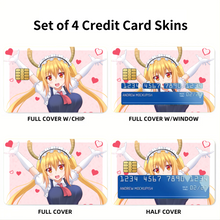 Load image into Gallery viewer, Anime Miss Kobayashi's Dragon Maid Credit Card Skins (4-in-1 Pack)