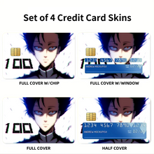 Load image into Gallery viewer, Anime Mob Psycho 100 Credit Card Skins (4-in-1 Pack)