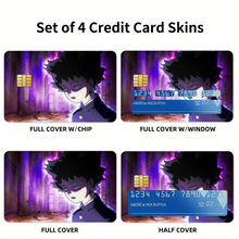 Load image into Gallery viewer, Anime Mob Psycho 100 Credit Card Skins (4-in-1 Pack)
