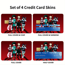 Load image into Gallery viewer, Anime My Hero Academia Credit Card Skins (4-in-1 Pack)