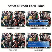 Load image into Gallery viewer, Anime My Hero Academia Credit Card Skins (4-in-1 Pack)