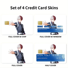 Load image into Gallery viewer, Anime My Hero Academia Credit Card Skins (4-in-1 Pack)