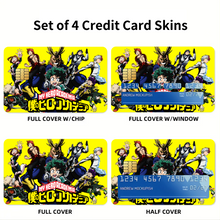 Load image into Gallery viewer, Anime My Hero Academia Credit Card Skins (4-in-1 Pack)