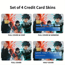 Load image into Gallery viewer, Anime My Hero Academia Credit Card Skins (4-in-1 Pack)