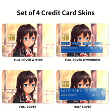 Load image into Gallery viewer, Anime My Teen Romantic Comedy SNAFU Credit Card Skins (4-in-1 Pack)