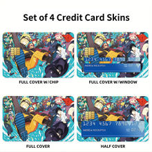 Load image into Gallery viewer, Anime Naruto  Credit Card Skins (4-in-1 Pack)