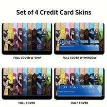 Load image into Gallery viewer, Anime Narutor Credit Card Skins (4-in-1 Pack)