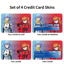 Load image into Gallery viewer, Anime Neon Genesis Evangelion Credit Card Skins (4-in-1 Pack)