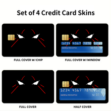 Load image into Gallery viewer, Anime Neon Genesis Evangelion Credit Card Skins (4-in-1 Pack)