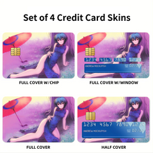 Load image into Gallery viewer, Anime Neon Genesis Evangelion Credit Card Skins (4-in-1 Pack)