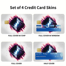 Load image into Gallery viewer, Anime Neon Genesis Evangelion Credit Card Skins (4-in-1 Pack)