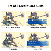Load image into Gallery viewer, Anime Neon Genesis Evangelion Credit Card Skins (4-in-1 Pack)