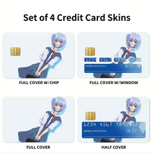 Load image into Gallery viewer, Anime Neon Genesis Evangelion Credit Card Skins (4-in-1 Pack)