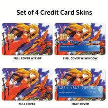 Load image into Gallery viewer, Anime Neon Genesis Evangelion Credit Card Skins (4-in-1 Pack)