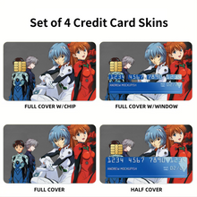 Load image into Gallery viewer, Anime Neon Genesis Evangelion Credit Card Skins (4-in-1 Pack)