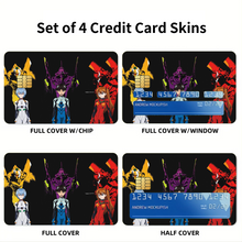 Load image into Gallery viewer, Anime Neon Genesis Evangelion Credit Card Skins (4-in-1 Pack)