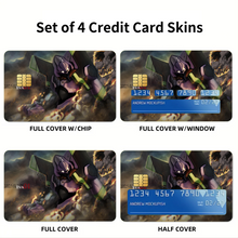 Load image into Gallery viewer, Anime Neon Genesis Evangelion Credit Card Skins (4-in-1 Pack)