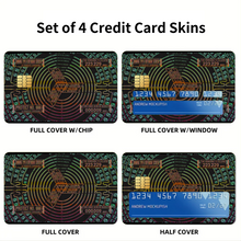 Load image into Gallery viewer, Anime Neon Genesis Evangelion Credit Card Skins (4-in-1 Pack)