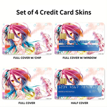 Load image into Gallery viewer, Anime No Game No Life Credit Card Skins (4-in-1 Pack)